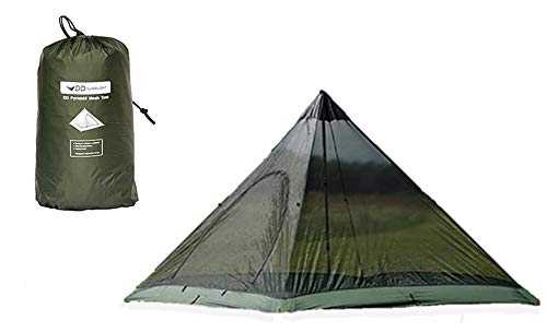 DD Hammocks - DD SuperLight Pyramid Mesh Tent - Lightweight 1 or 2 Person Insect-Proof Tent for Hiking Expeditions and Adventure Camping