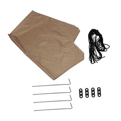 MOBUTOFU 1 Set Canopy Tienda De Para Playa Beach Sun Shade Waterproof Beach Blanket Backpacking Blanket Beach Tents Back Packing Tent Large Camping Tent Beach Shading Pad Oxford Cloth Brown