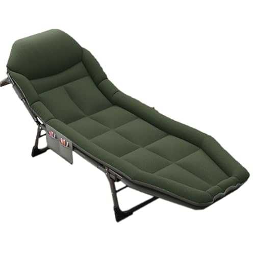 GXXINGIN Portable Folding Bed，Camping Cots,Folding Bed Single Lunch Break Folding Bed Office Nap Recliner Bed Multifunctional Simple And Portable Folding Lunch Break Bed Portable Outdoor Folding Bed