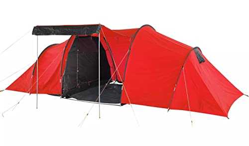 Pro Action 6 Man 3 Room Tunnel Camping Tent Higher The Figure, The More Waterproof The Tent