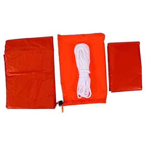 ibasenice Heat Preservation Emergency Shelter Tent with Cover Lightweight Durable for Camping Hiking Fishing Outdoor Emergencies Easy to Store Carry