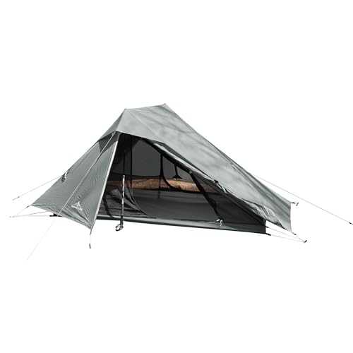 Nature Link Altair Two Ultralight Backpacking Tent, 2 Person Trekking Pole Backpacking Tent, Waterproof, Compact, 3 Season, Double Wall Shelter for Backpacking, Camping, Thru Hiking, Trekking