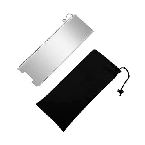 Toddmomy Portable Stove Windshield Outdoor Camping Windproof Tool Folding Design