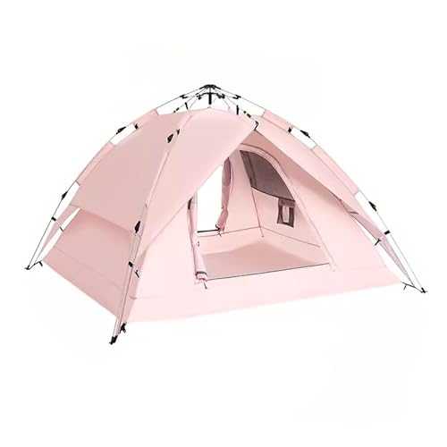 Camping Tent, 3-4 People Tent, Fully Automatic Quick-Open Tents, Folding Portable, for Backpacking, Hiking or The Beach Camping