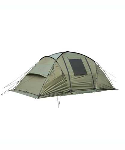 S’More 4 Season Camping Tent with 2 Rooms and Large Mesh Windows for Camping Hiking 100% Waterproof 3000mm for 4-6 Person