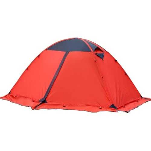 YYXZSL Wide Tent Camping Waterproof Awning Portable Canopy Outdoor Travel Tent Family(Rosso)