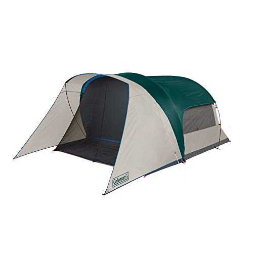 Coleman Cabin Camping Tent with Screen Room | 4 Person Cabin Tent with Screened Porch