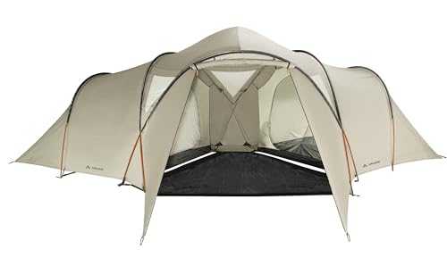 Vaude Badawi Long Tent - 6 Person, Beige