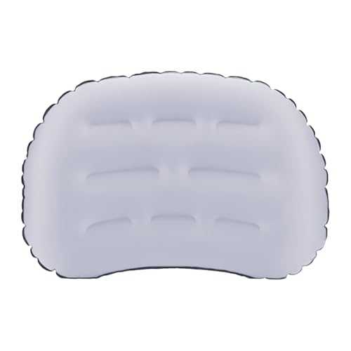 Inflatable Camping Pillow, Ergonomic Skin-Friendly Travel Cushion, Lightweight Compact Neck and Lumbar Support, Quick Air Inflation Design for Hiking Backpacking Flying Driving Outdoor Adventures