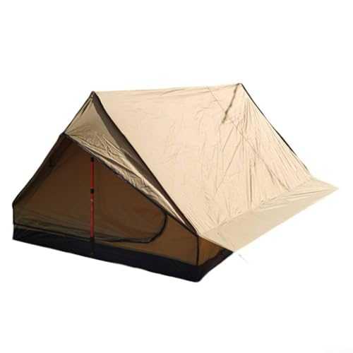 MeevrgR Poleless Tent, 210T Tear-Resistant & PU4000 Waterproof, 210x120x110cm, Green/Brown/Gray, Lightweight, for 1-2 Person Camping