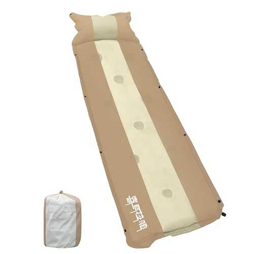 喜马拉雅 Inflatable Camping Sleeping Mat Compact Camping Pad for Backpacking Hiking Lightweight Sleep Pad Camping Air Mattress with Pillow Camping Essentials Gear