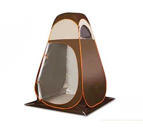 Pop Up Privacy Tent, Camping Changing Room, Field Toilet Removable Bath Tent, Lightweight and Sturdy for Camping and Beach (Brown)