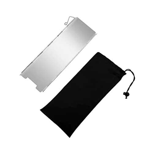 TOYANDONA Camping Stove Windshield Portable Aluminum Alloy Windscreen for Outdoor Cooking Design for Efficient Heat Utilization for Camping Hiking and Picnics
