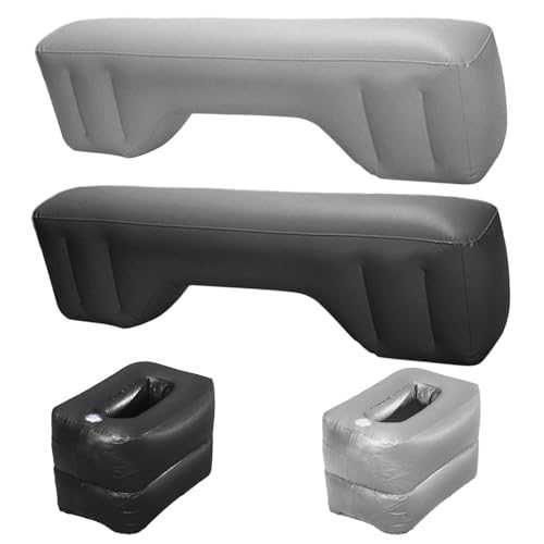 Car Air Mattress - Car Travel Inflatable Mattress, Leakproof Car Inflatable Cushion | SUV Back Seat Mattress, Car Foot Pads Compact Air Mattress For Sellf-Driving Road Trips Outdoor Traveling