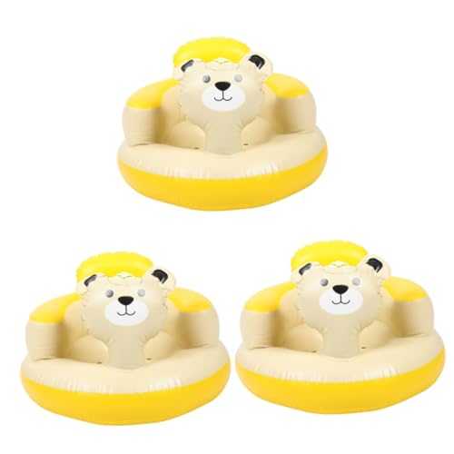 3pcs Infant Toddler Inflatable Seat Baby Back Support Bath Chair for Practical Use