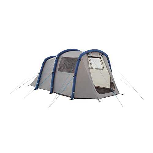 Eurohike Genus 400 Air Tent for 4 People with Porch and Living Area, 4 Man, Inflatable, Easy to Pitch, Tunnel, Sewn In Groundsheet, Family Camping, Festivals, Weekend Trips, 3000mm HH, Grey