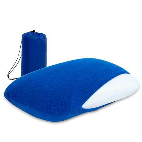 YOUMAKO Travel & Camping Lightweight Pillow - Memory Foam Travel Pillow for Adults Kids Outdoor Backpacking Hiking Gear with Travel Storage Bag