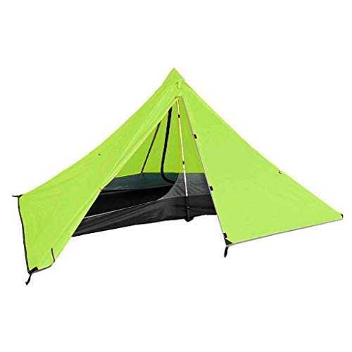 LHLYL-DP 1 Person Triangle Camping Tent Double Layer Waterproof Lightweight Outdoor Portable Pyramid Tent