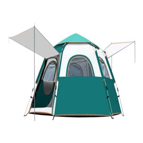 Camping Tent Tent Outdoor Camping Beach Portable Folding Tent Fully Automatic Quick Opening Hexagonal Tent Rainproof Tent Tent