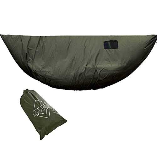 Onewind Premium Hammock Windsock, Lightweight and Wind-Resistant Underquilt Protector for Winter and Cold Weather Backpacking, OD Green