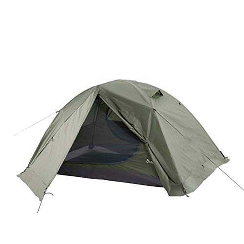 Camping Tent Camping Tent 2 Person Tent Ultralight Easy Set Up and Carry Family Tent Backpacking Tent for 3 4 Season Lightweight Easy Set Up (Color : Green, Size : 4 season tent)