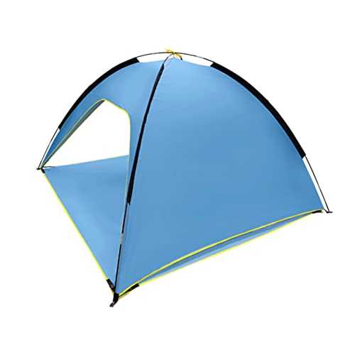 SKISUNO 1pc Quick Opening 3 Sided Ventilated Polyester Sunscreen Rainproof Tent Spacious Outdoor Big Tent for Lightweight Camping and Family Use