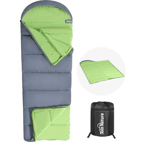 Join Nature Sleeping Bag for Adults & Kids Sleeping Bags 3-4 Season Backpacking Sleeping Bag Warm, Lightweight, Waterproof for Indoor Outdoor，Silent Sleeping Bag