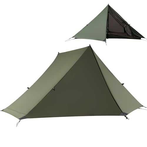 TENPLAY Backpacking Tent,Lightweight Camping Tent 2 Person,Ultralight Hiking Tent,Nylon,Waterproof,Windproof,Easy Setup,4 Season Trekking Tent for Mountaineering Camping Hiking Climbing