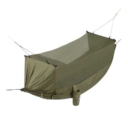 hamock Hammock Outdoor Camping Outdoor Camping Double-layer Anti-mosquito Hammock Breathable Hanging Tree Tent Hammock Chair(Color:Green)