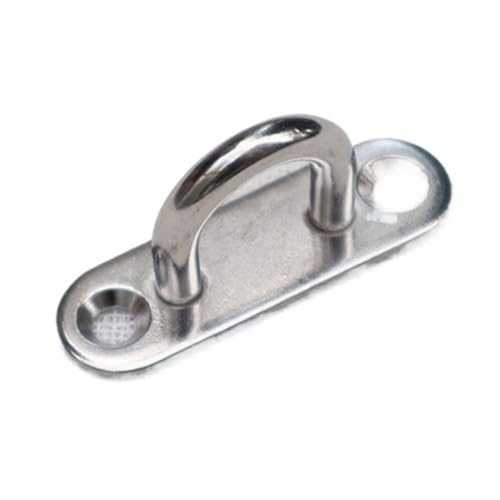 10 Pcs Oval Eye Board Marine Deck Buckle Staple Boat Shade Sail Mounting Fastening Set - 304 Marine Grade Stainless Steel Boat Accessories Marine