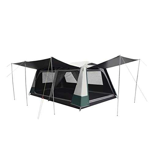 GBNYTT Tent 435 * 285 * 195CM Large Camping Tent Outdoor Outdoor House Two Room and One Living Big Space For 4-8 Person Rainroof Automatic Tent