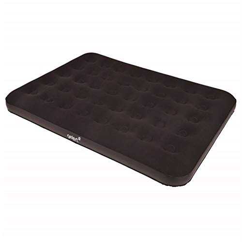 Gelert Unisex Flock Air Bed Double Airbed Outdoor Black One Size