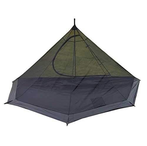 Longeek Camping Tent Multi-functional Half Mosquito Net 4 Seasons Backpacking Travel with Waterproof Carpet