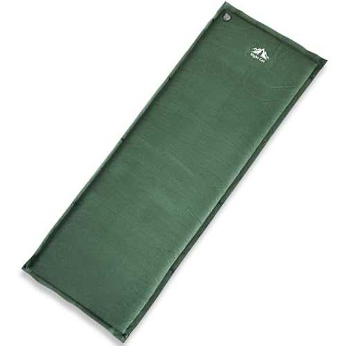 Self Inflating Camping Mat: Inflatable Sleeping Mat with Foam - 5cm Thick Roll Mat 1 Person for Couple Friends