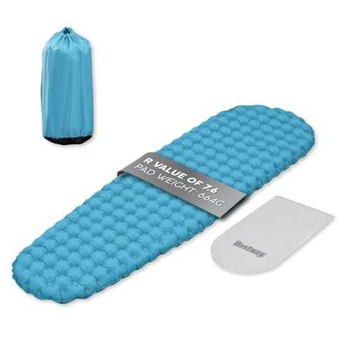 Bestway AlpineLite Insulated Sleeping Mat, Inflatable Sleeping Pad for Camping, Hiking and Backpacking, Compact Sleeping Mat