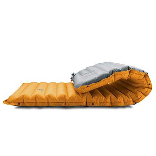 ZOOOBELIVES Extra Thick Inflatable Sleeping Pad with Built-in Pump – Lightweight & Portable Camp Bed for Hiking, Backpacking & Car Travel – Airlive2000