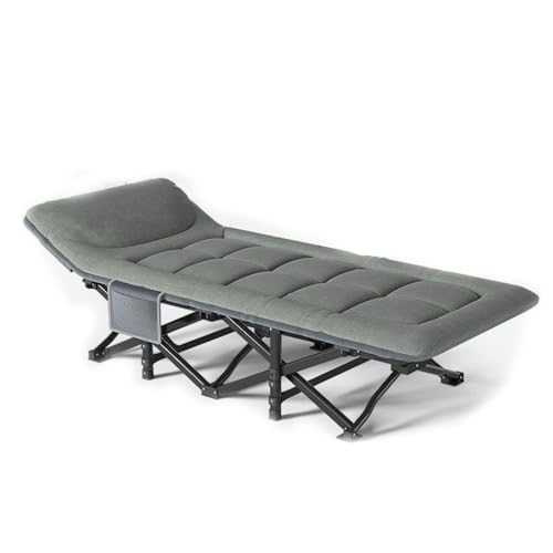 WXQZHF Folding bed Portable Folding Bed，Adult folding bed,Camping Cot for Adults, Folding Bed with Comfortable Cushion Carry Bag Integrated Folding Bed, Tent Portable Sleeping Bed for Traveling Out