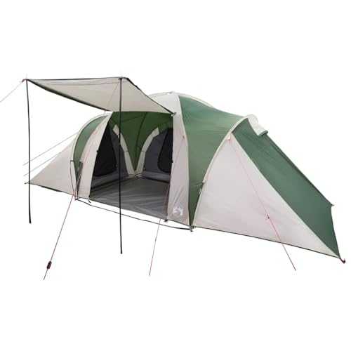 Family Tent Dome 6-Person Green Waterproof vidaXL