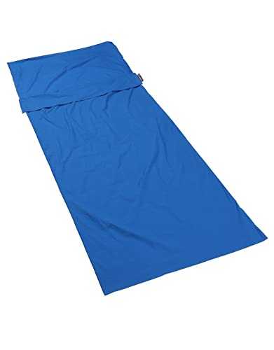 Lifeventure 100% Cotton Sleeping Bag Liner Lightweight Travel and Camping Sheet to Use Alone or to Add Warmth to Sleeping Bag With Polygiene Odour Control