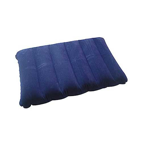 Mikinona 1PC PVC Flocking Portable Inflation Cushion for Outdoor Travel and Camping Lightweight and Compact Inflatable Pillow for Comfortable Napping