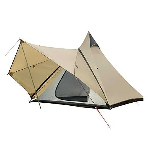 Camping Tent Yurt Tent with Screen 4 Season Double Layers Waterproof Anti-UV Windproof Tents for Outdoor Camping Hiking Hunting 3-4 Person