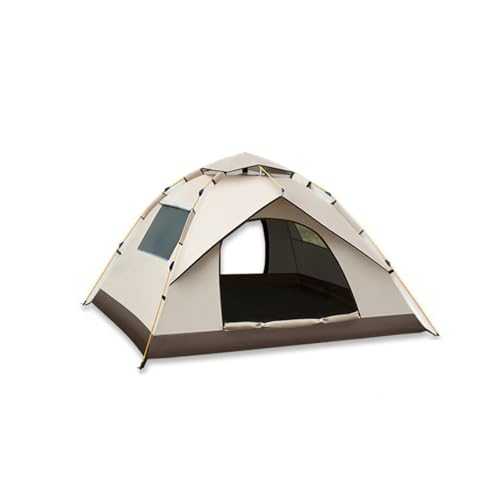 Outdoor camping portable tent, fully automatic waterproof and sun protection, camping mosquito repellent (black glue)