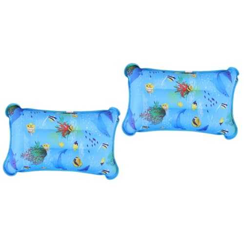 Milisten 2pcs Water Fillable Cooling Pillow for Adults Sturdy Inflatable Camping Pillow for Summer Use