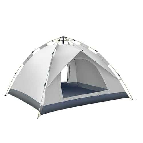 HHCTEBEC Pop-Up Tent for 3-4 Person, Camping Tent Easy Setup, Outdoor Beach Tent Portable Windproof Dome Tent for Camping Beach Hiking Mountaineering Fishing Travel Lightweight Tents,C