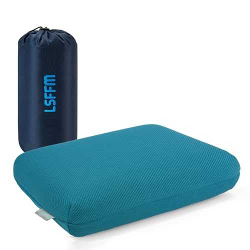 LSFFM Camping Pillow for Sleeping Bag Pillow Travel Memory Foam Pillow and Portable Pillow with Travel Storage Bag