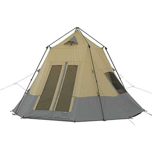 4 Person Tepee Tent for Camping with Roof Top Lightweight and Spacious Sleeps Tent for Outdoor Adventures