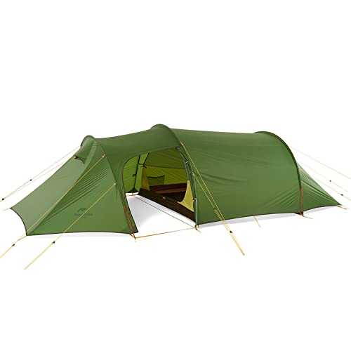 Naturehike Opalus Backpack Tent Spacious Lightweight 2/3 Person Family Tent 2/3 Man Tunnel Tent with Awning