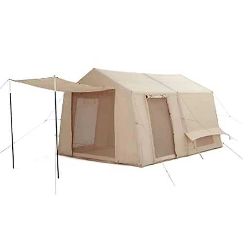 Camping Tent,Inflatable Canvas Tents for Family Camping, Glamping Yurt Tent for Hiking and Backpacking | 5-8 Person Dome Camp Tents with Included Tent