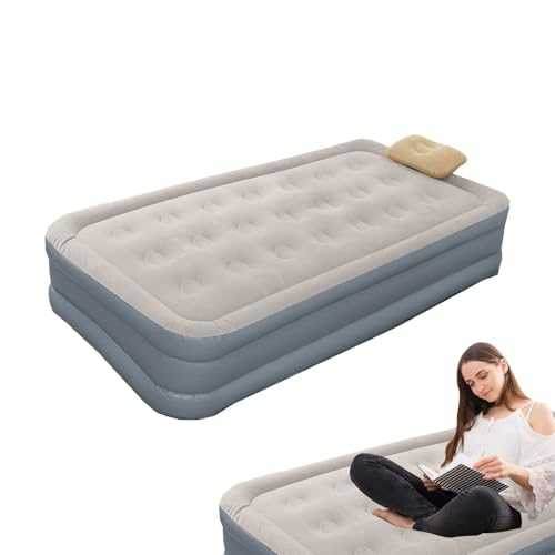 Automatic Inflatable Mattress,Inflating Guest Bed Twin Built-in Pump - Automatic Guest Sleeping Pad Folding Deflates Quickly For Camping