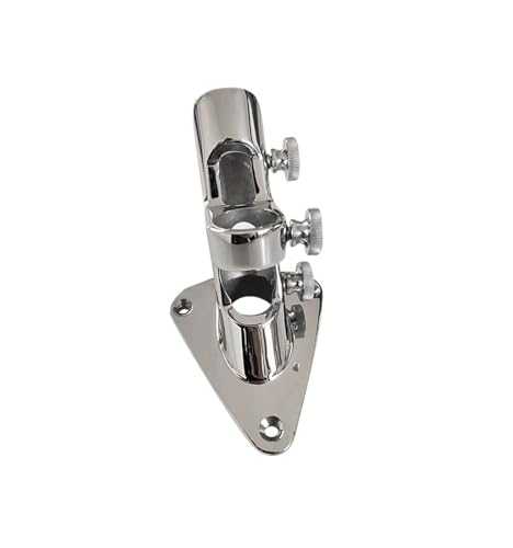 Flag Pole Bracket, Flag Pole Holder - 316 Marine Grade Stainless Steel,Adjustable Multi-Position Flagpole Mounting Bracket Boat Accessories Marine